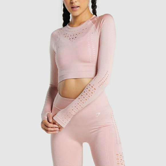 Gymshark Pants - NWOT Gymshark Glow Light Pink Set